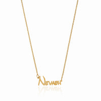 Customised Name Pendant Chain - Gold (Font 2)