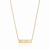 Customised Name Pendant Chain - (Font 6)