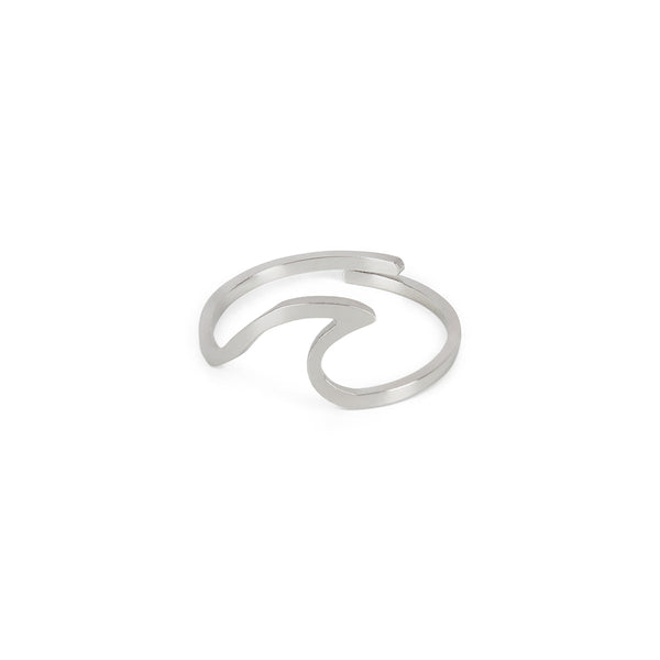 Minimal Wave Ring - Silver