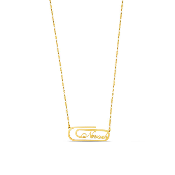 Customised Name Pendant Chain - (Font 19)