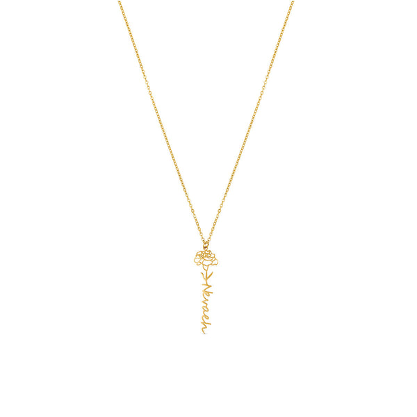 Customised Name Pendant Chain - (Font 22)