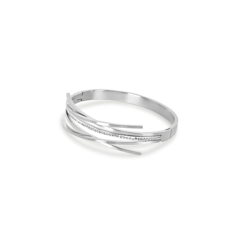 Florence Bangle Bracelet - Silver