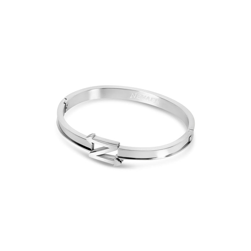 Nevaeh Customised Bangle 1 - Silver
