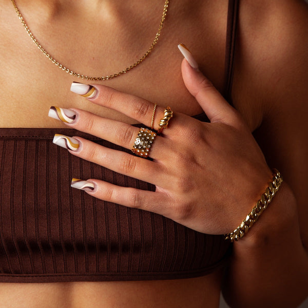 Barbed Wire Ring- Gold