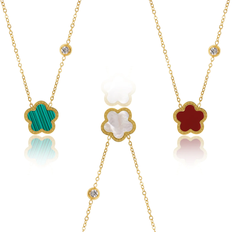 Clover 3 Piece Set - 18K Gold Plate - Gold