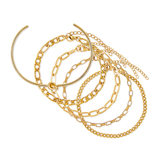 Essential Bracelet Stack 2 - Gold