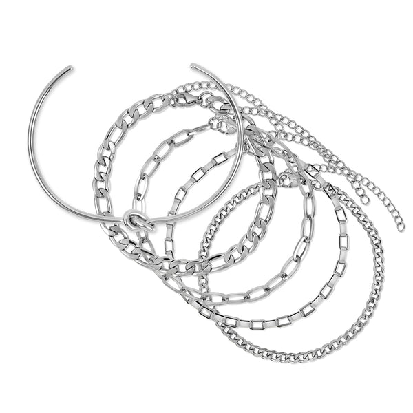 Essential Bracelet Stack 2 - Silver