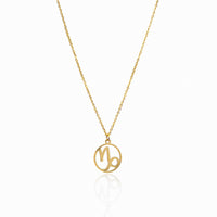 Star Sign Pendant Necklace - Gold
