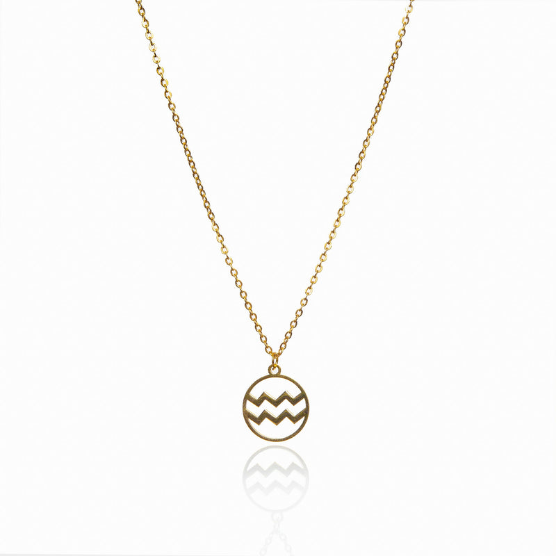 Star Sign Pendant Necklace - Gold