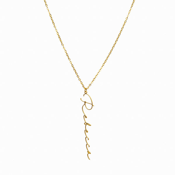 Customised Name Pendant Chain - (Font 1)