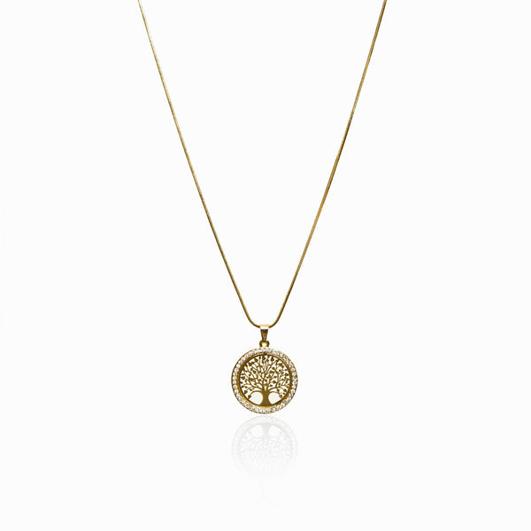 Tree Of Life Pendant Necklace - Gold