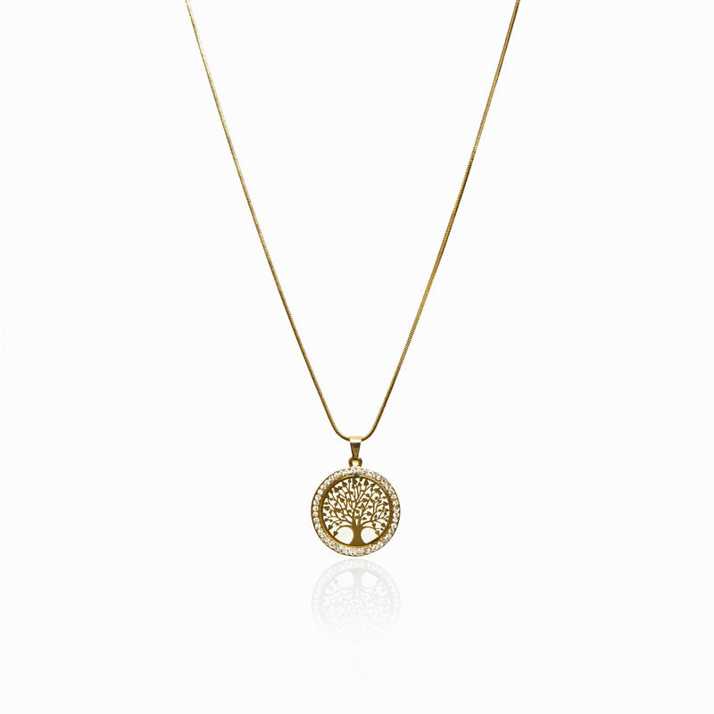 Tree Of Life Pendant Necklace - Gold