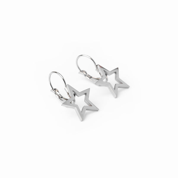 Star Earrings - Silver