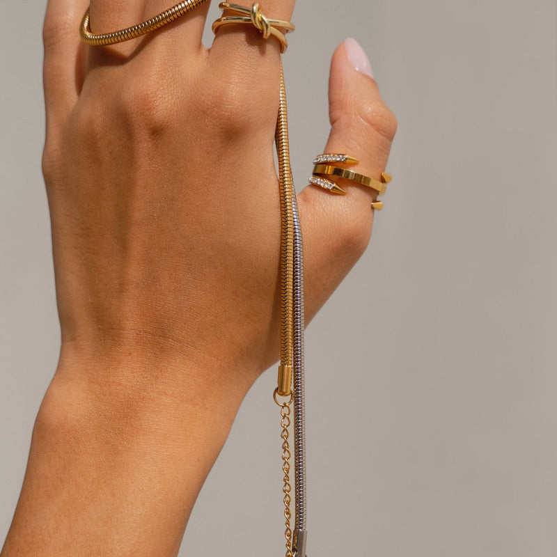 Contrast Snake Chain - Gold/Silver