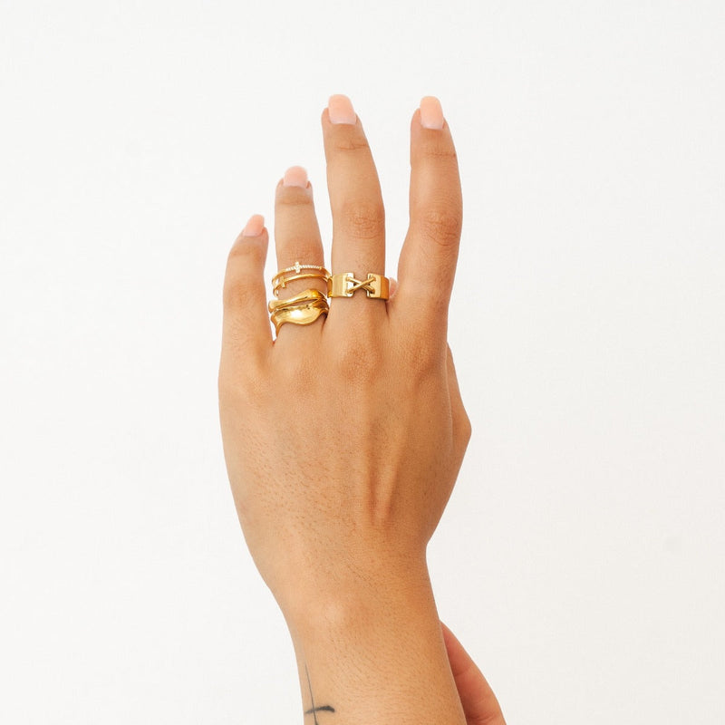 Zion Stone Ring - Gold