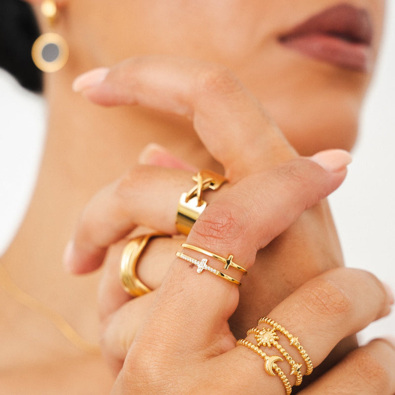 Zion Stone Ring - Gold