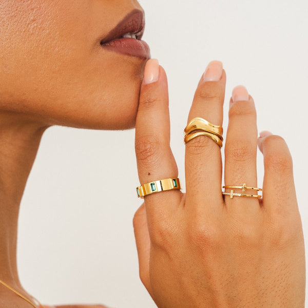 Zion Stone Ring - Gold