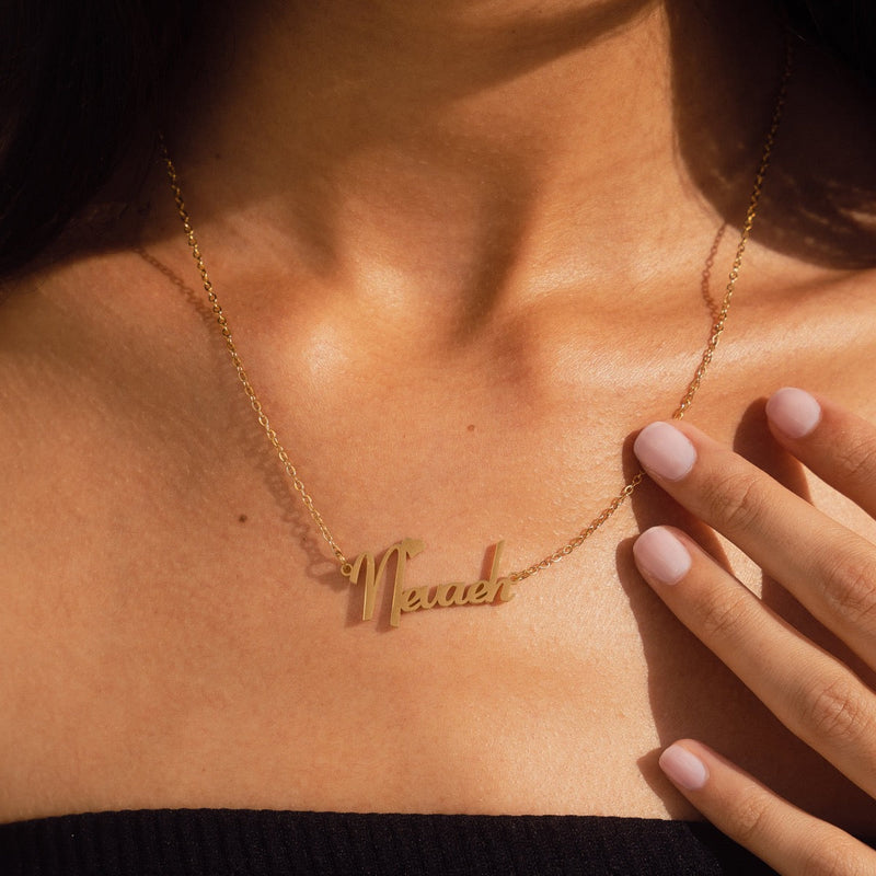 Customised Name Pendant Chain - (Font 12)