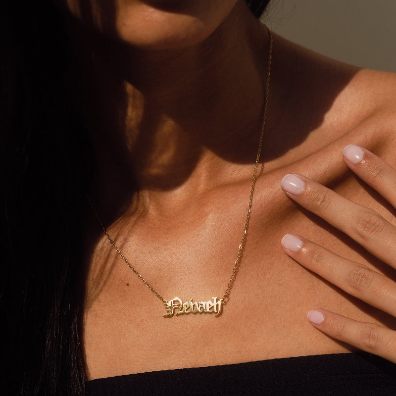 Customised Name Pendant Chain - (Font 5)