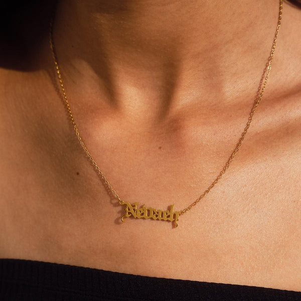 Customised Name Pendant Chain - (Font 10)