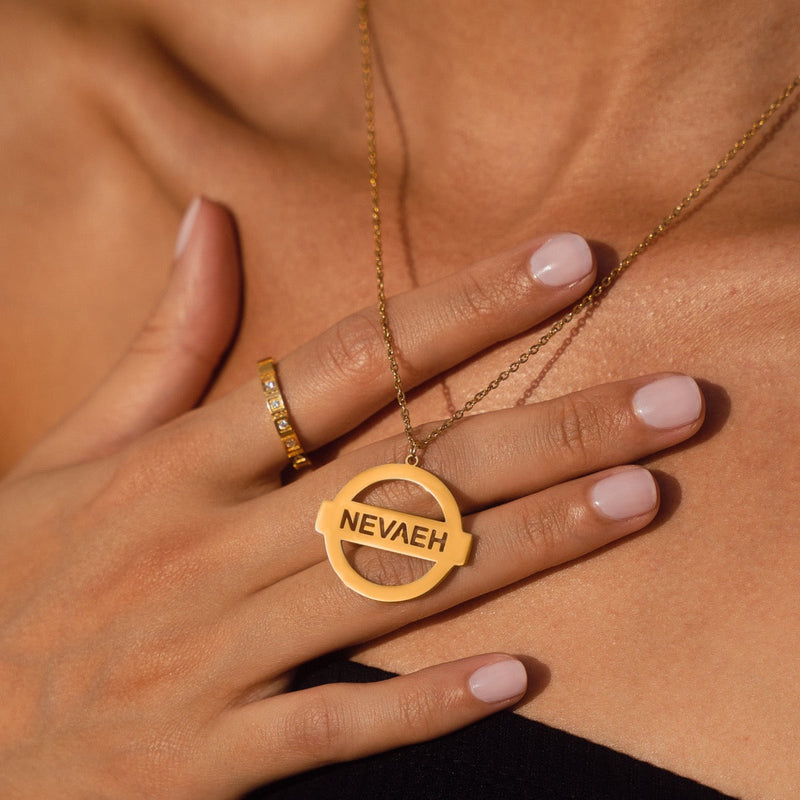 Customised Name Pendant Chain - (Font 15)