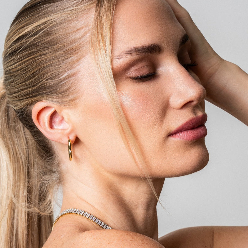 Niveus Hoop Earrings - Gold