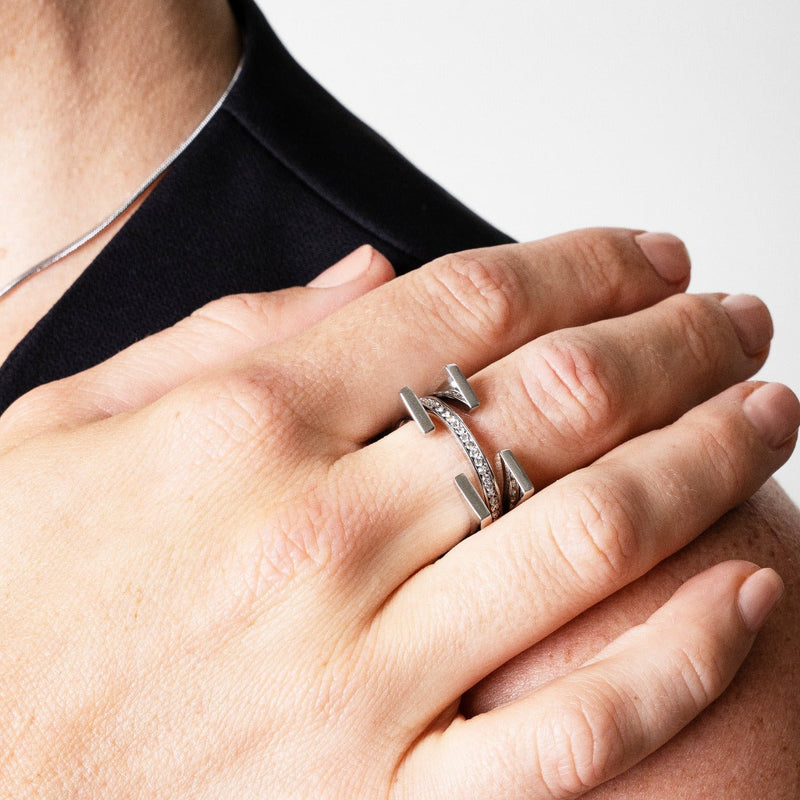 Tuscany Stone Ring - Silver