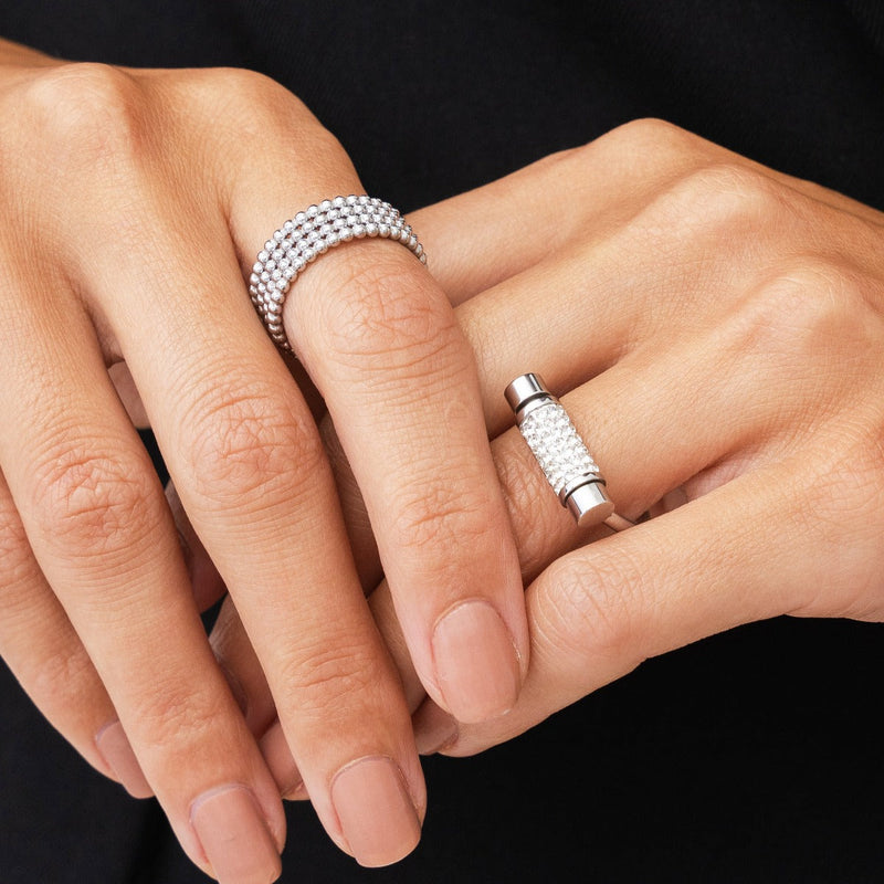 Glitz Fidget Ring - Silver