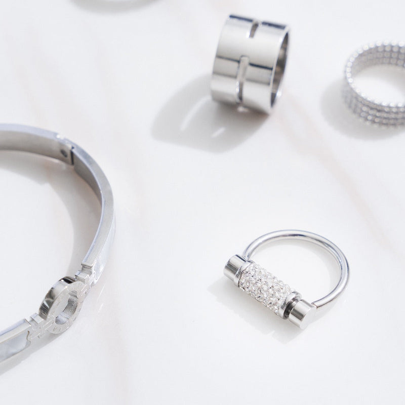 Glitz Fidget Ring - Silver