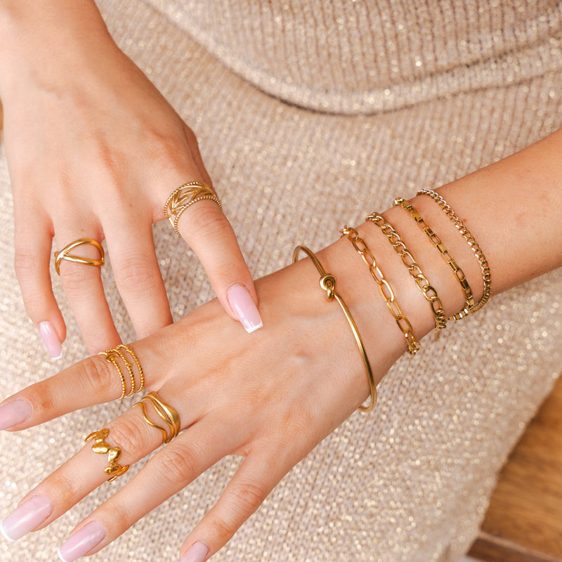 Essential Bracelet Stack 2 - Gold
