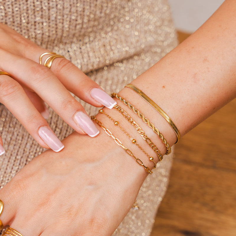 Essential Bracelet Stack 1 - Gold