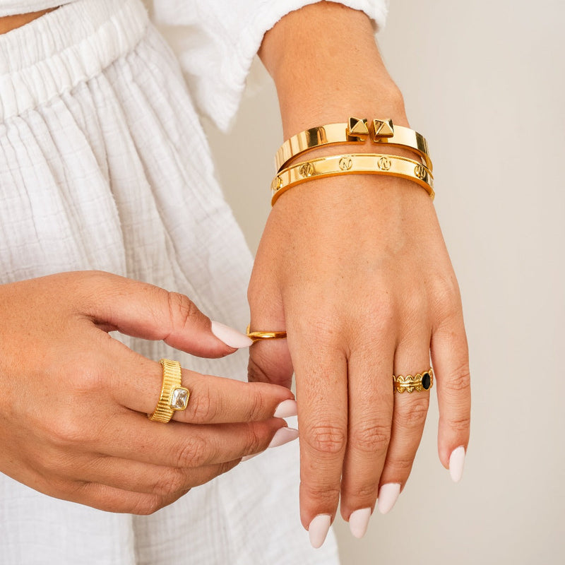 Savannah Ring- Gold/Sone