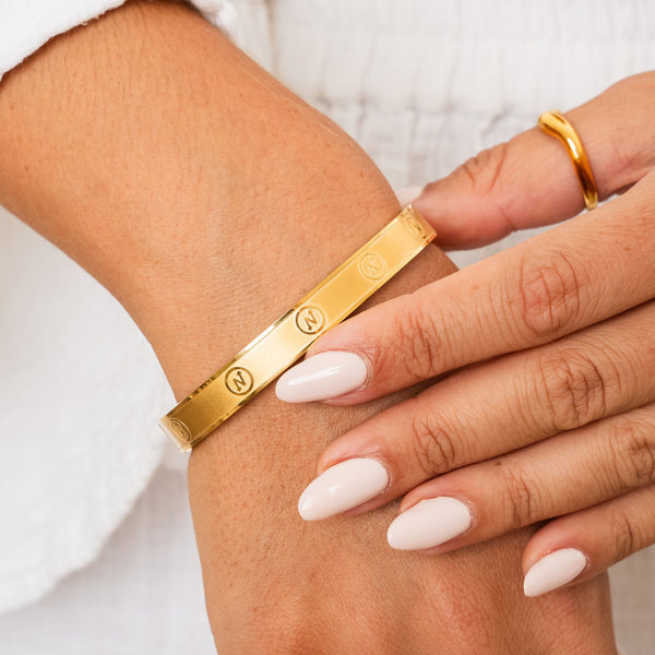 Nevaeh Paradise Bangle - Gold