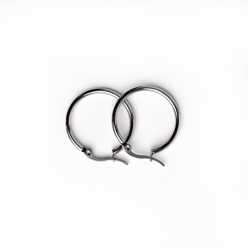 Hoop Earrings - Silver