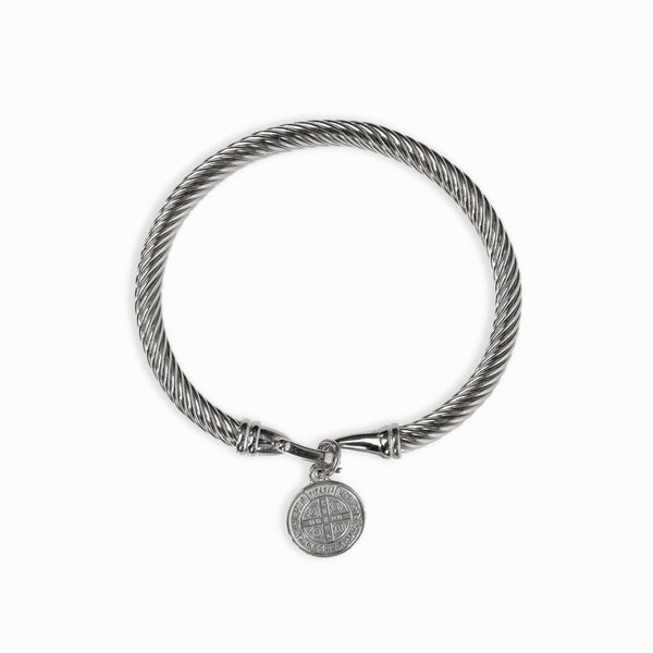 Coin Pendant Bracelet - Silver