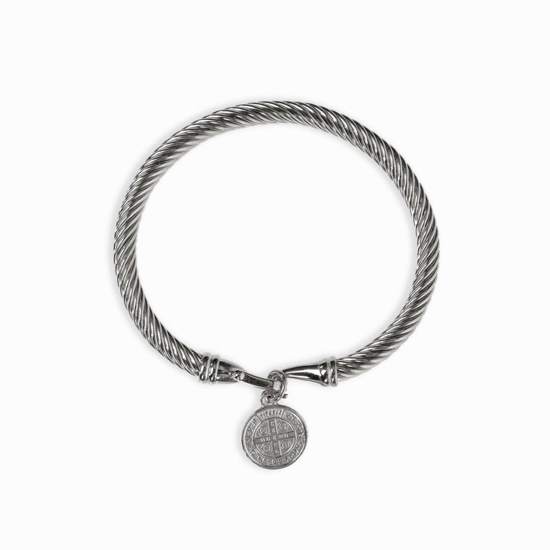 Coin Pendant Bracelet - Silver